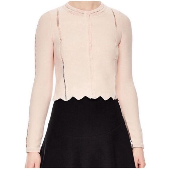 Sandro Sweaters - Sandro Laya Knit Top and Diane Cardigan Set Pale Rose Size 2 US 6